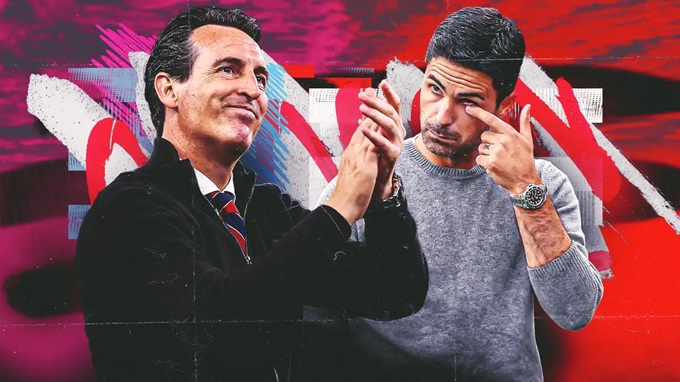 Unai Emery từng đánh bại Mikel Arteta trong cả hai lần đối đầu mùa trước