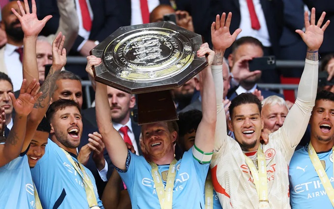 Man City lần thứ 7 đoạt Community Shield