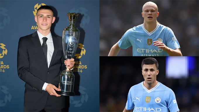 Foden vượt mặt các đồng đội Haaland và Rodrygo để giành giải thưởng