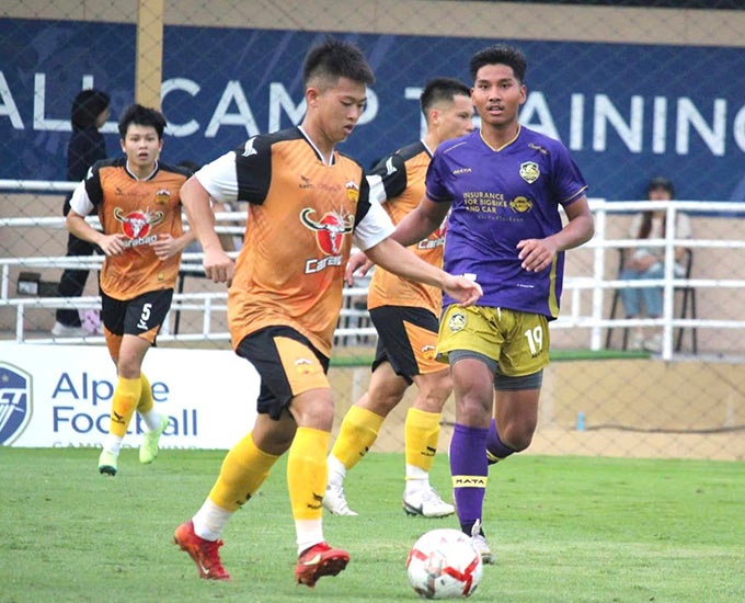 HAGL sử dụng nhiều cầu thủ trẻ trong chiến thắng 6-1 trướ đại diện của Thai League 3 - Ảnh: HAGL FC