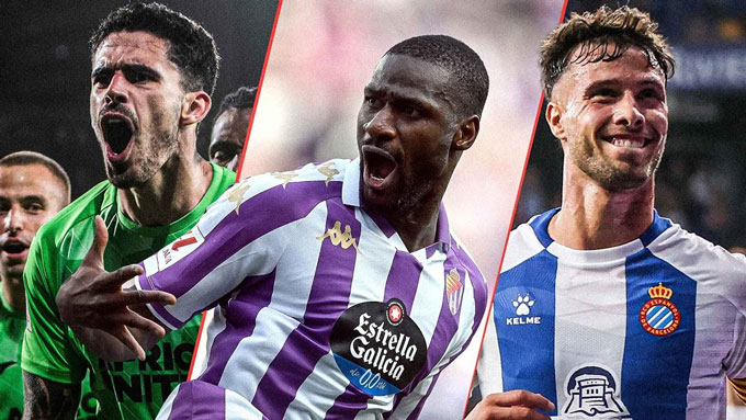 3 đội mới thăng hang lên La Liga 2024/25, từ trái sang: Leganes, Valladolid và Espanyol sẽ phải rất nỗ lực để trụ hạng