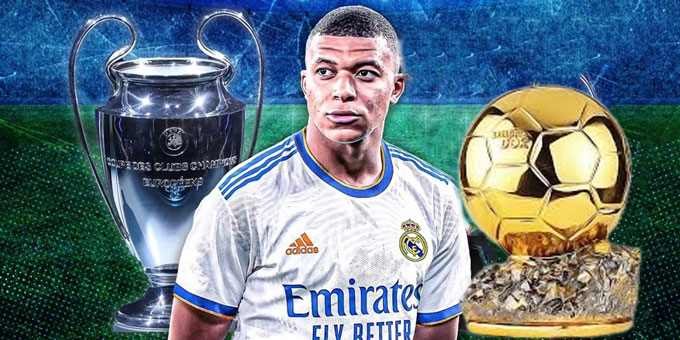 Với việc gia nhập Real, Mbappe đang có cơ hội hoàn tất bộ sưu tập danh hiệu với chiếc cúp Champions League và danh hiệu Quả Bóng Vàng