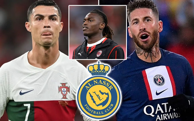 Ronaldo có thể tái ngộ người quen Leao và Ramos tại Al Nassr