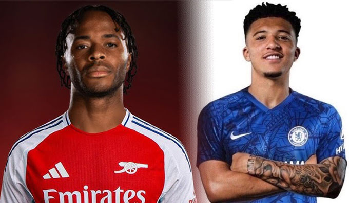 Vào ngày cuối chuyển nhượng, Chelsea đẩy Sterling sang Arsenal để mang về Sancho