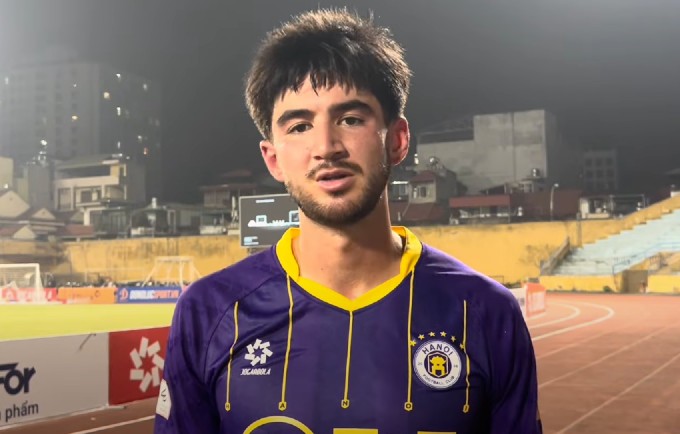 Kyle Colonna đã có màn trình diễn tương đối tốt trong ngày ra mắt Hà Nội FC