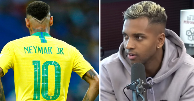 Neymar bảo vệ đàn em Rodrygo